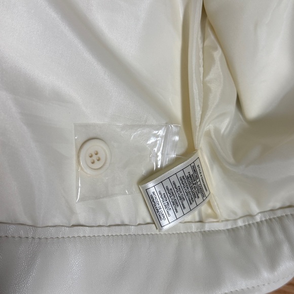 Steve Madden Cream Leather Jacket - Picture 3 of 6